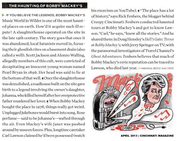 Bobby Mackey Cincinnati Magazine